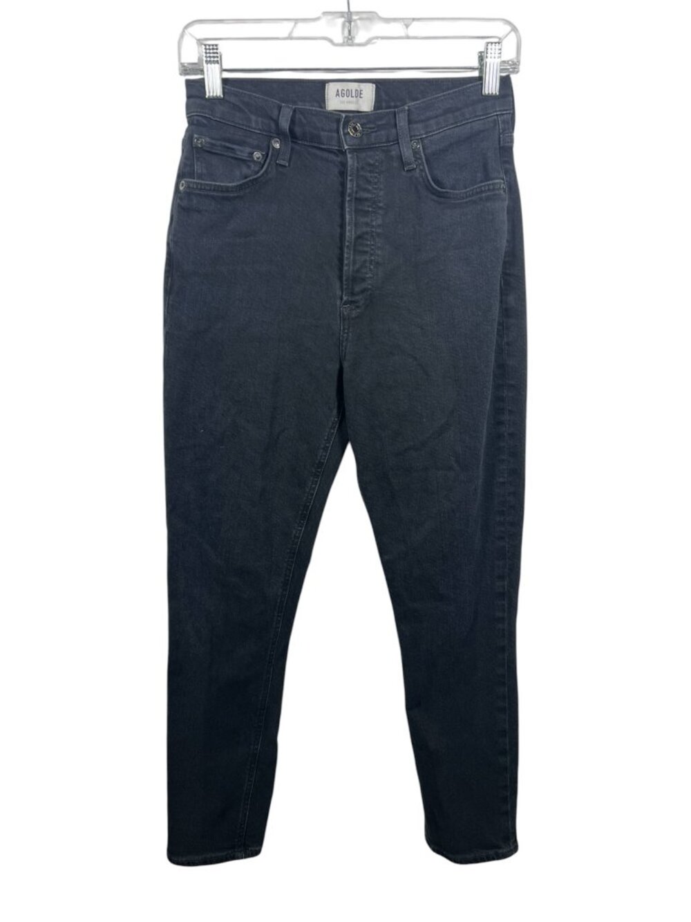 Agolde Jeans Womens 26 Nico High Rise Slim Fit Stretch Organic Cotton Button Fly